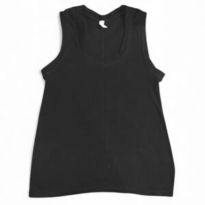 Free People. “Defined” Black Scoop Neck Tank